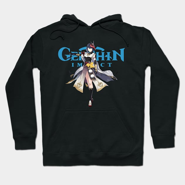 Genshin Impact Kujou Sara Hoodie by Rendigart